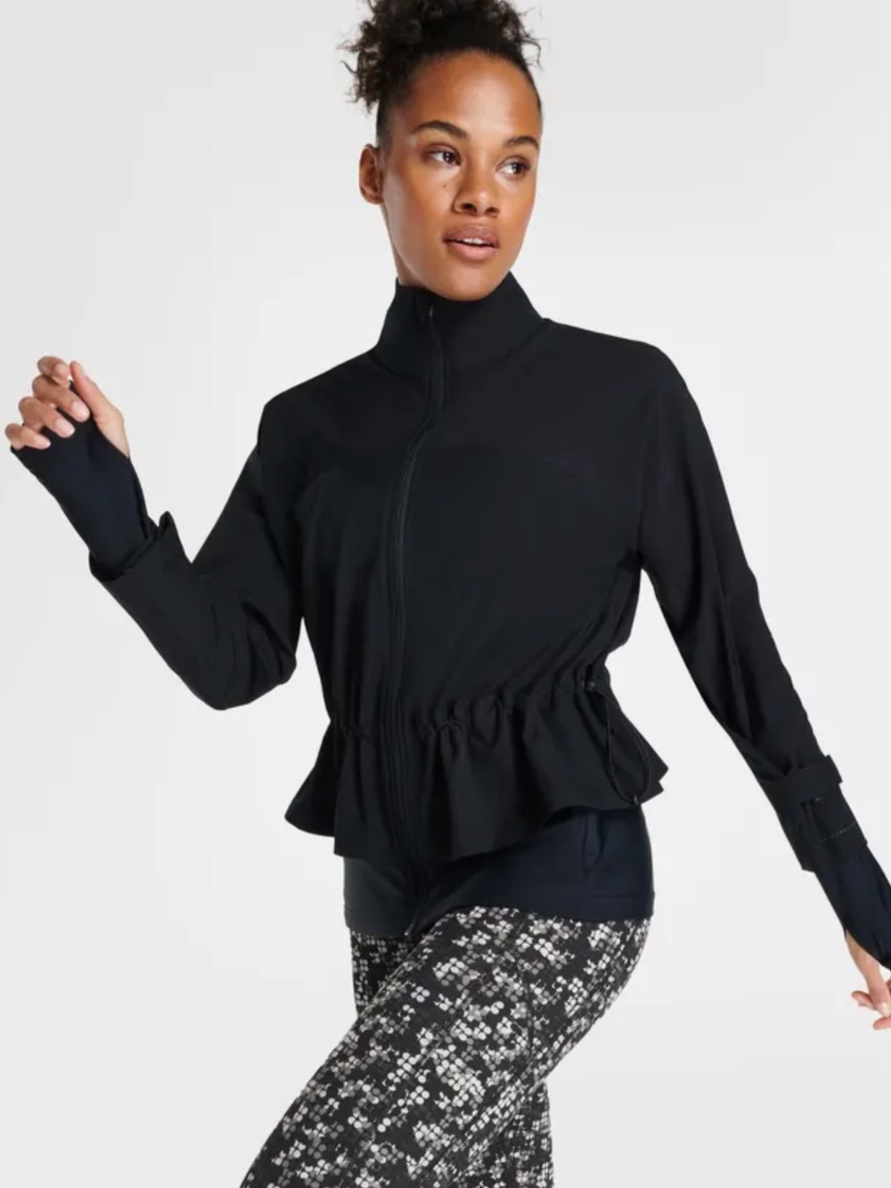 NWT Sweaty Betty Fast Lane Running Jacket | Black | Size Medium - Picture 9 of 13